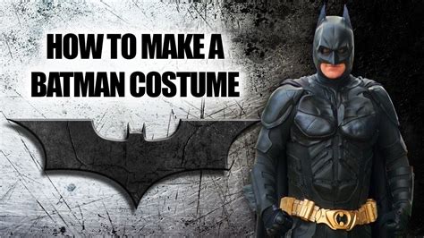 diy mens batman costume|homemade batman suit tutorial build.